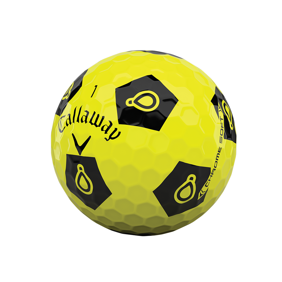 Chrome soft truvis yellow golf balls clearance