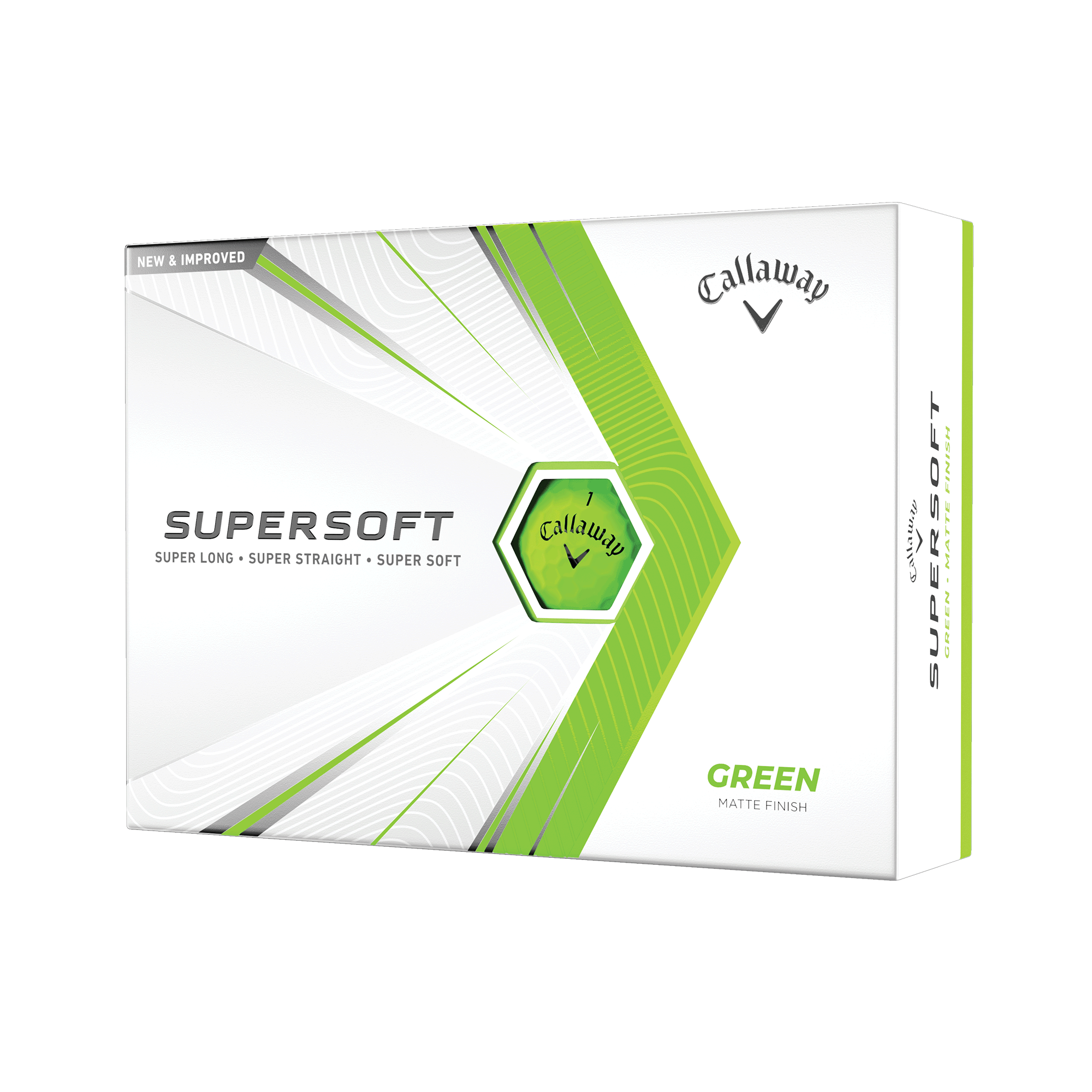 Callaway supersoft matte green golf balls clearance