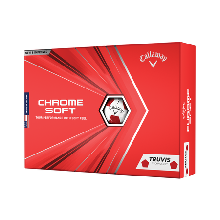 Chrome Soft Truvis Red Golf Balls