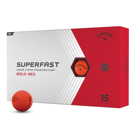 Superfast Bold Red 15-Pack Golf Balls