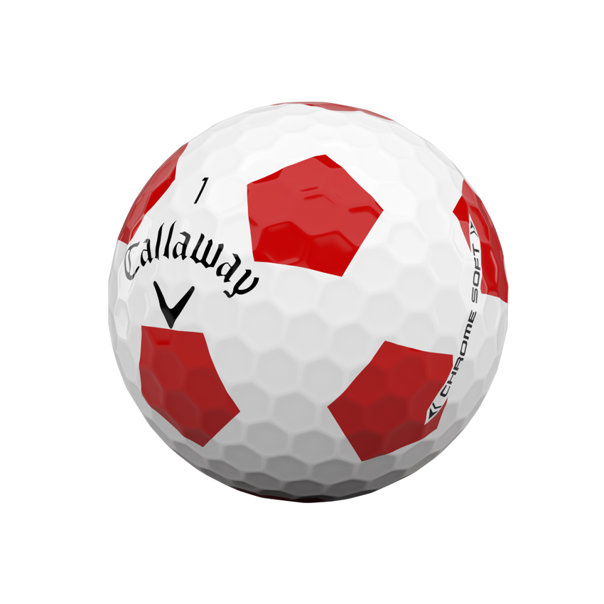2020 Chrome Soft Truvis Red Golf Balls - View 4
