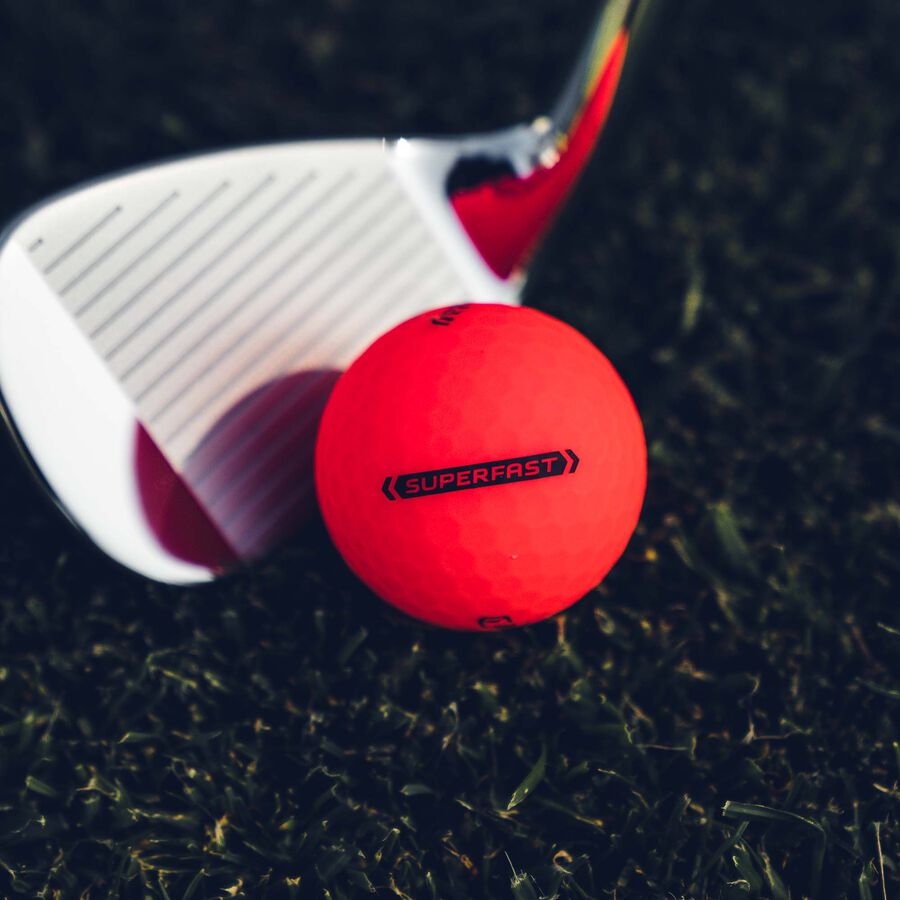 Superfast Bold Red 15-Pack Golf Balls - Featured