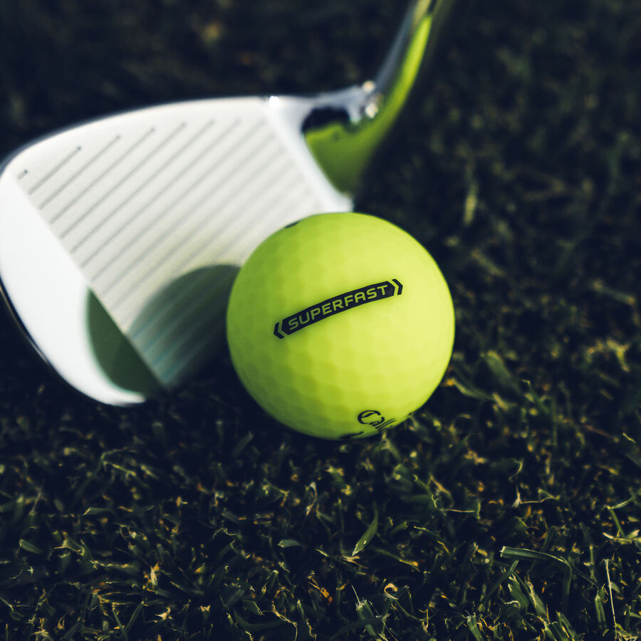 Superfast Bold Yellow 15-Pack Golf Balls - Featured