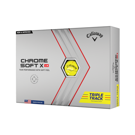 Chrome Soft X LS Triple Track Yellow Golf Balls