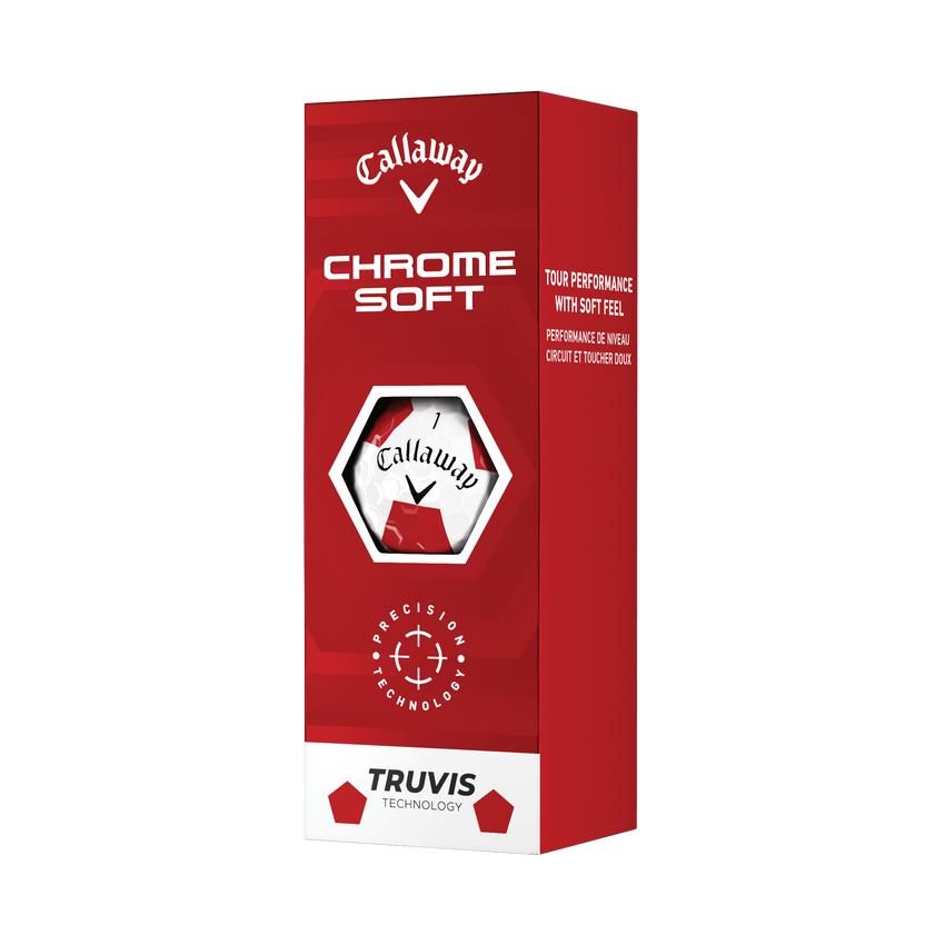 Chrome Soft Truvis Red Golf Balls - View 4