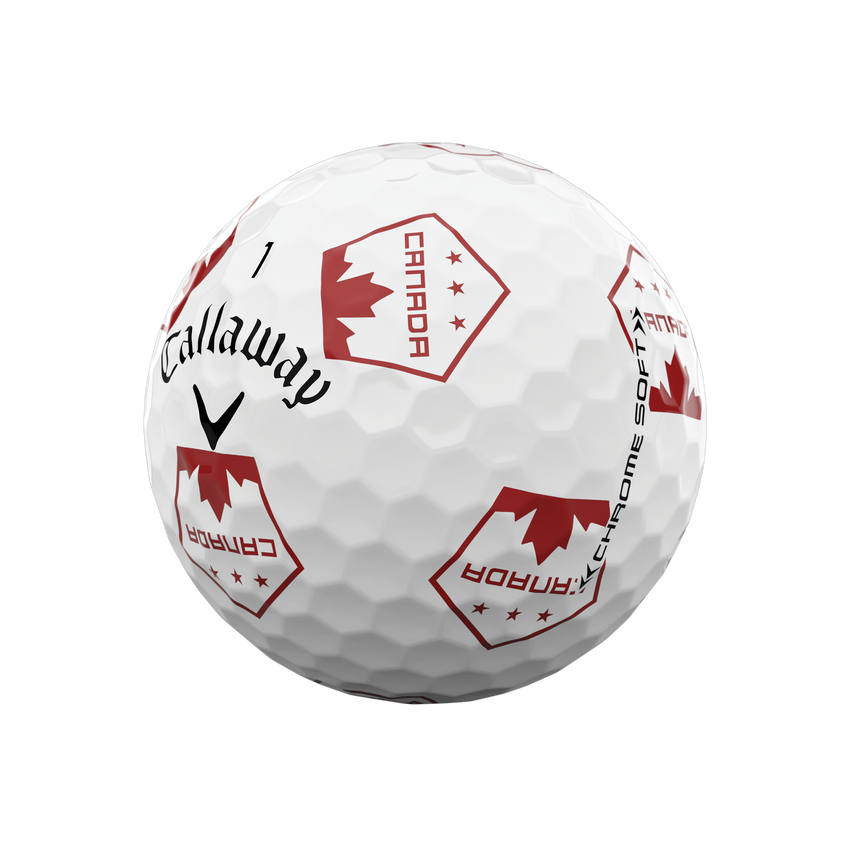 Chrome Soft Truvis Maple Leaf Golf Balls - View 2