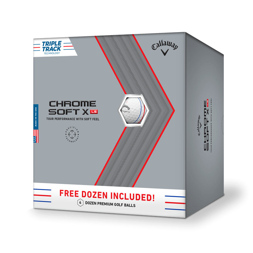 Chrome Soft X LS Triple Track 4 Dozen Golf Balls - View 1