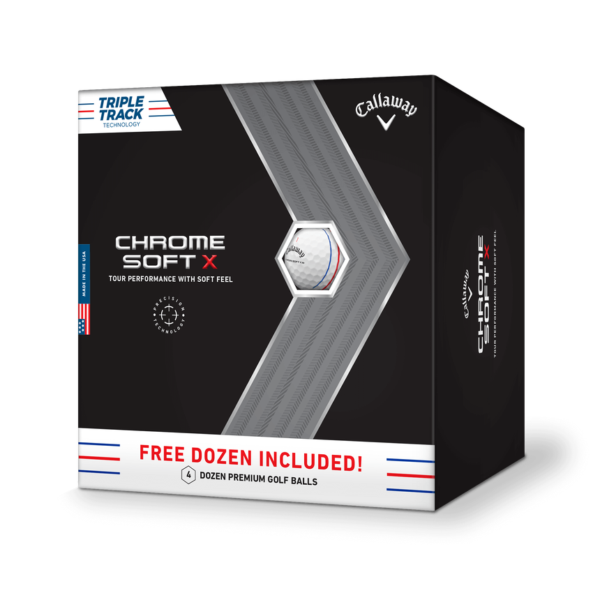 Chrome Soft X Triple Track 4 Dozen Golf Balls - View 1
