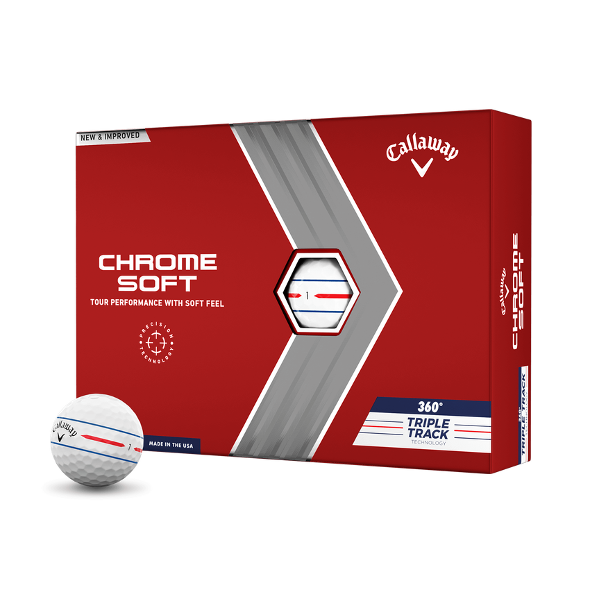 Chrome Soft 360 Triple Track Golf Balls - View 1