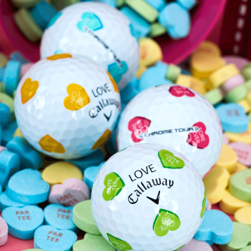 Chrome Tour Valentine’s Golf Hearts Golf Balls - View 3