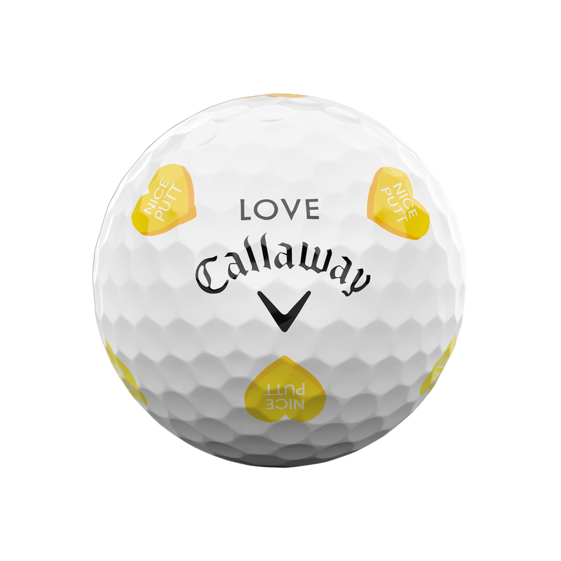 Chrome Tour Valentine’s Golf Hearts Golf Balls - View 9