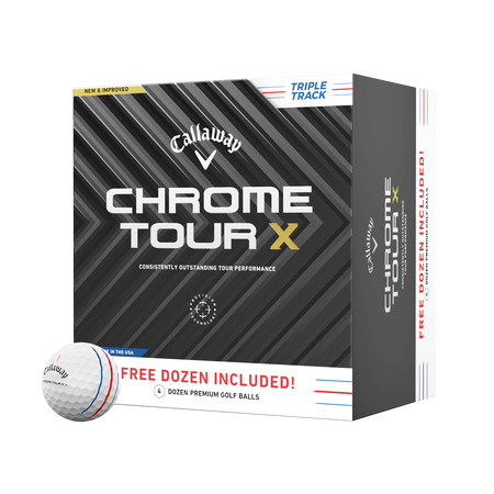 Chrome Tour X Triple Track 4 Dozen Golf Balls