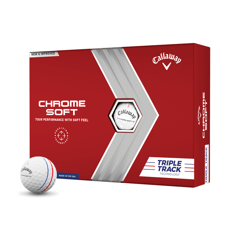 Chrome Soft 22 Triple Track Golf Balls - View 1