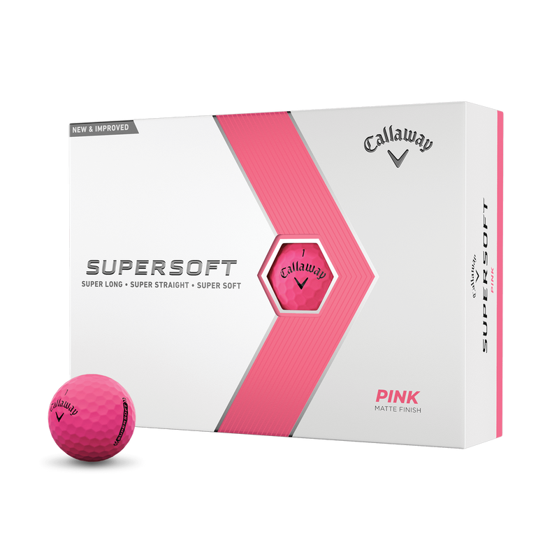 Callaway Supersoft Matte Pink Golf Balls - View 1