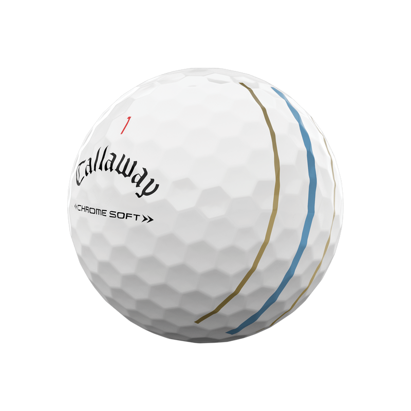 Limited Edition Chrome Soft 22 Triple Track 'Good Good' Golf Balls - View 2