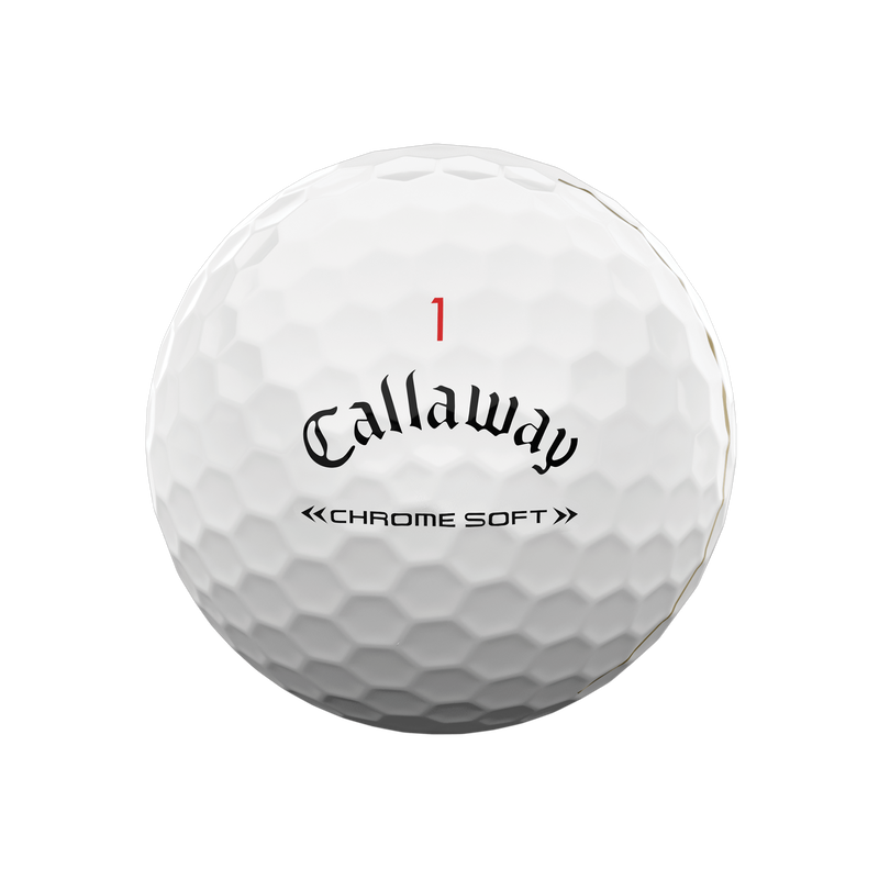 Limited Edition Chrome Soft 22 Triple Track 'Good Good' Golf Balls - View 3