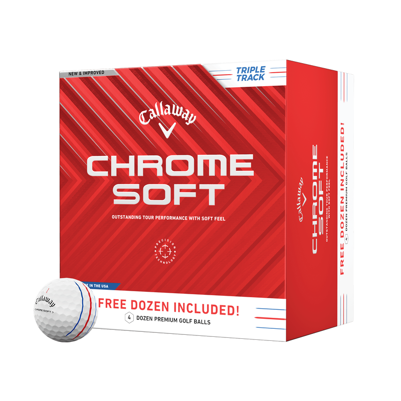 Chrome Soft Triple Track 4 Dozen Golf Balls - View 1