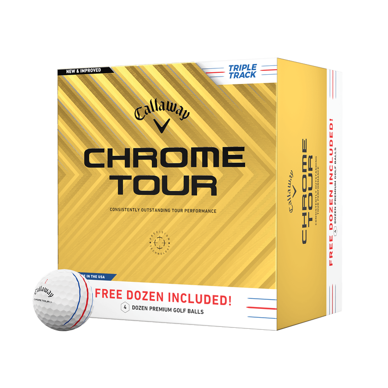 Chrome Tour Triple Track 4 Dozen Golf Balls - View 1