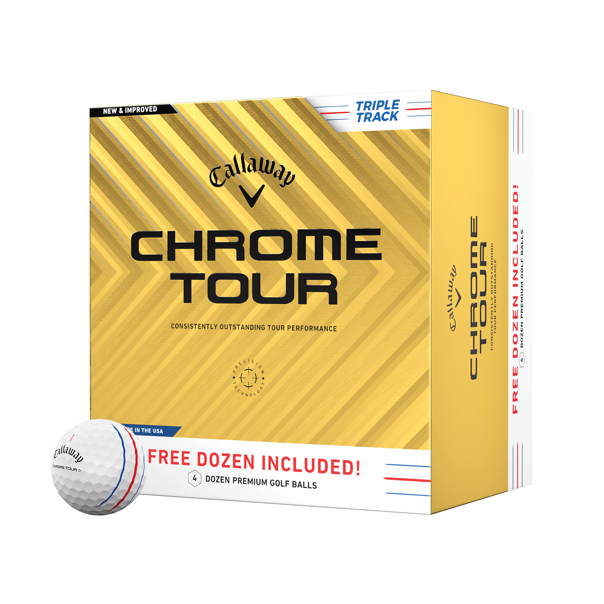 Chrome Tour Triple Track 4 Dozen Golf Balls