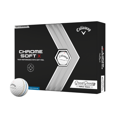 Limited Edition Chrome Soft X 22 Triple Track 'Good Good' Golf Balls