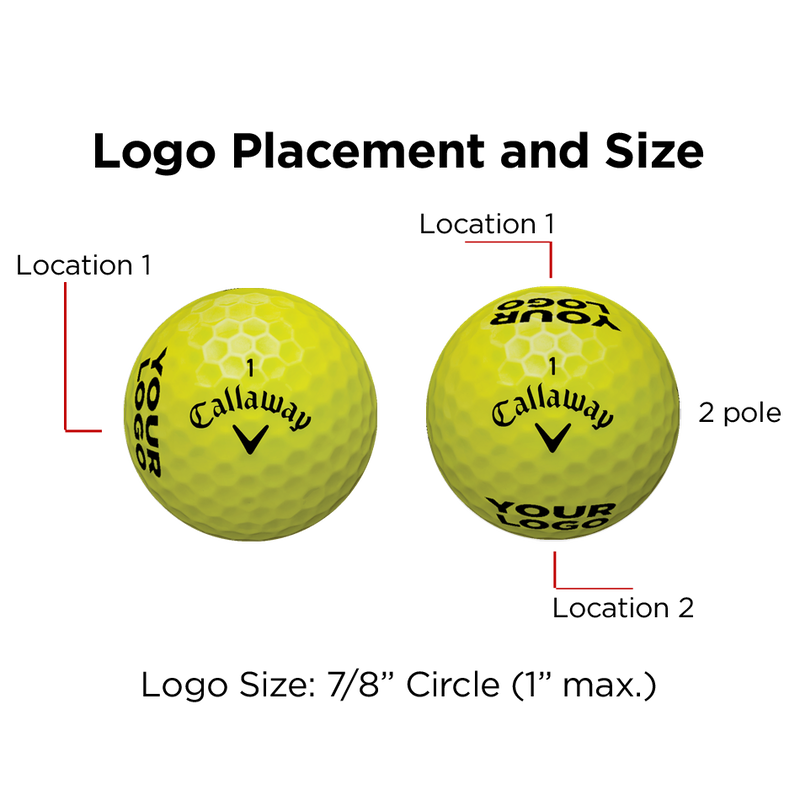 Superhot 70 15-Pack Yellow Logo Golf Balls - View 2