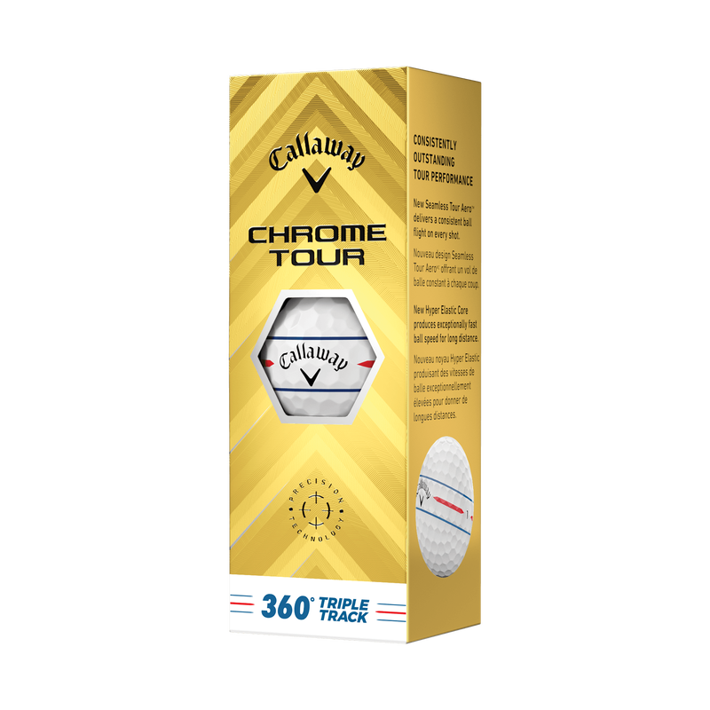 Chrome Tour 360 Triple Track Golf Balls - View 5