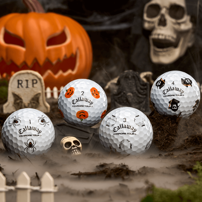 Chrome Tour Halloween Golf Balls - View 3