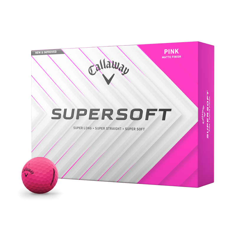 Supersoft Matte Pink Golf Balls - View 1