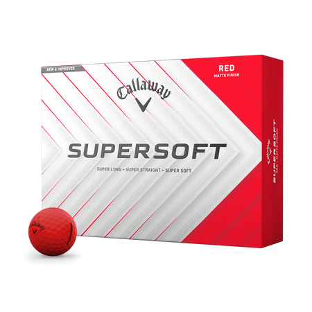 Supersoft Matte Red Golf Balls