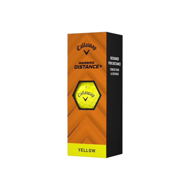 Warbird Distance+ Yellow Golf Balls - View 4