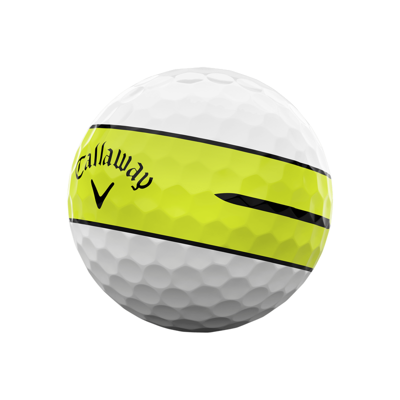 Chrome Soft 360 Yellow Stripe Golf Balls - View 2