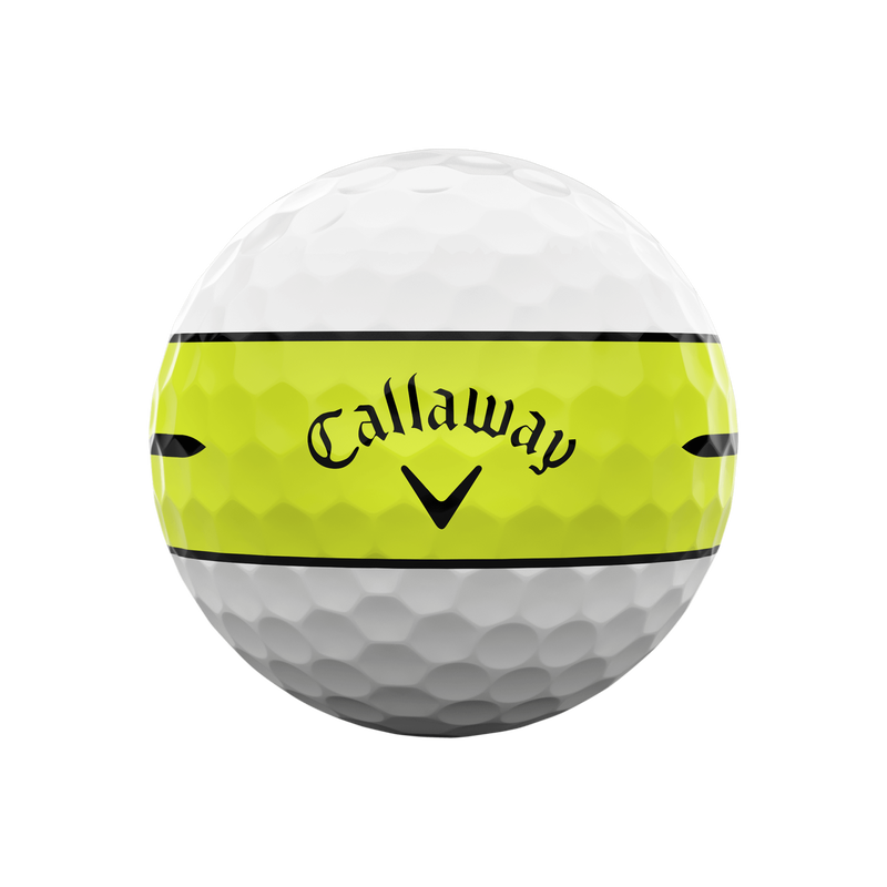 Chrome Soft 360 Yellow Stripe Golf Balls - View 3