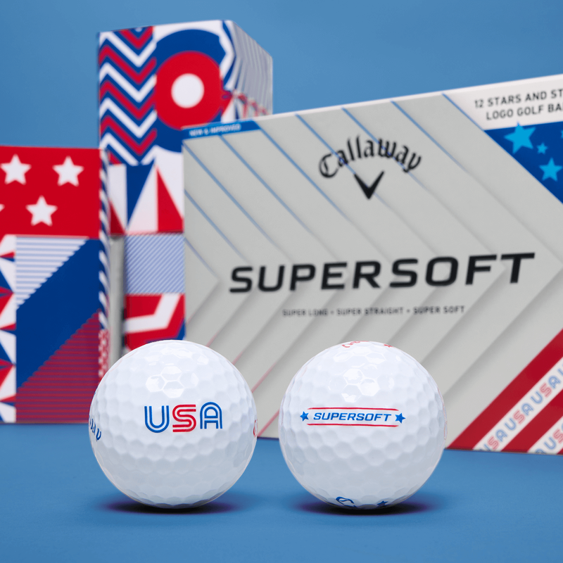 Supersoft Stars and Stripes Golf Balls - View 2