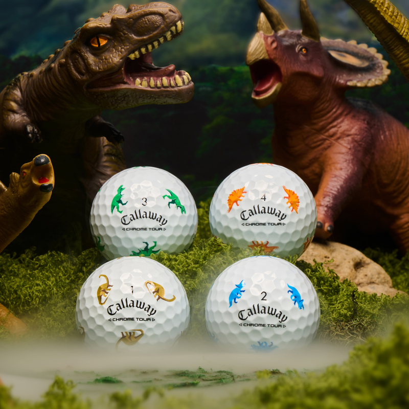 Chrome Tour Dino Golf Balls - View 2