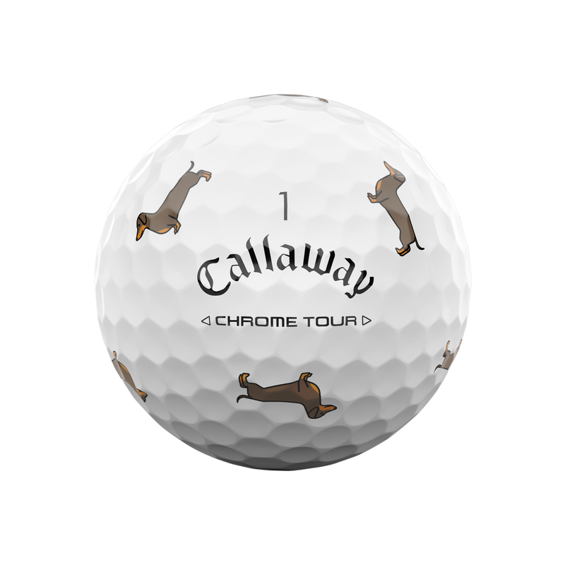 Chrome Tour Small Dogs: Dachshund Golf Balls - View 4