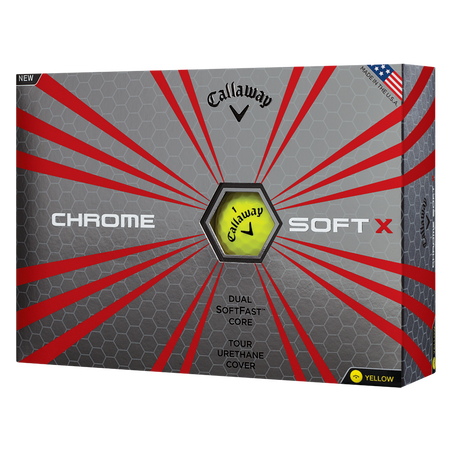 Chrome Soft X Yellow Logo Golf Balls