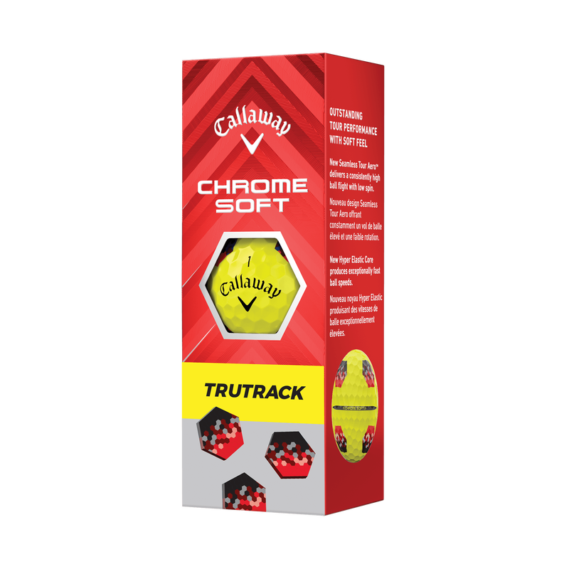 Chrome Soft TruTrack Yellow Golf Balls - View 5