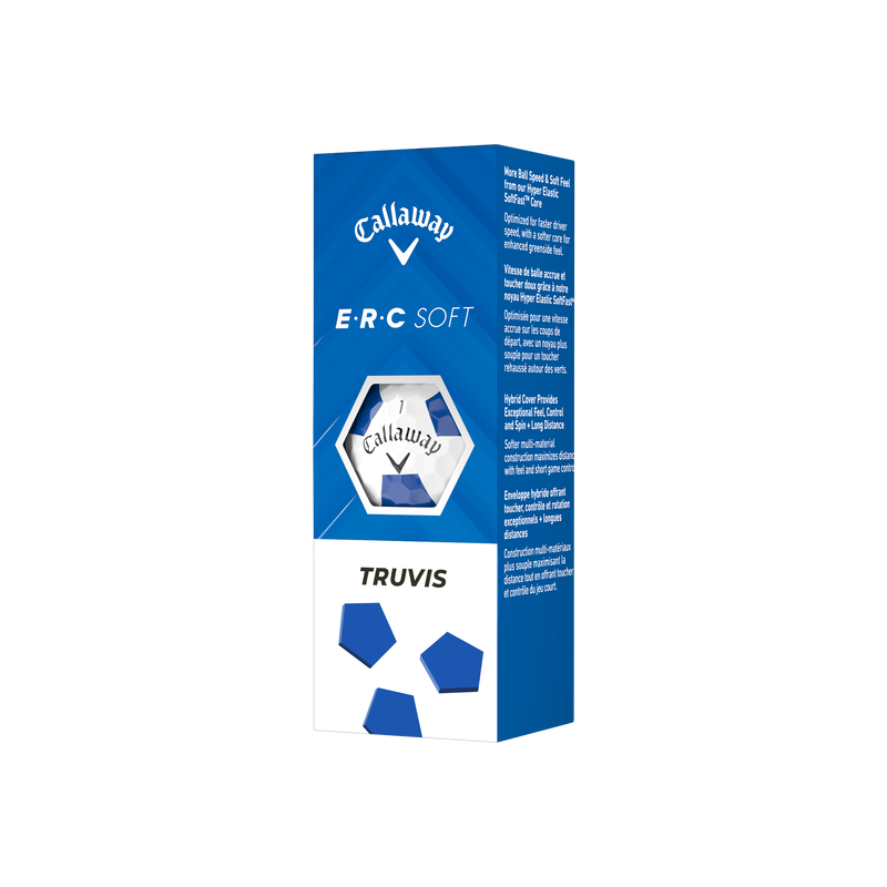 E•R•C Soft Truvis Blue Golf Balls - View 4