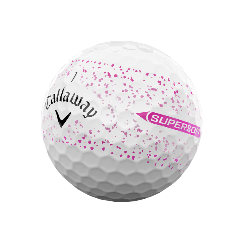 Supersoft Splatter 360 Pink Golf Balls - View 2