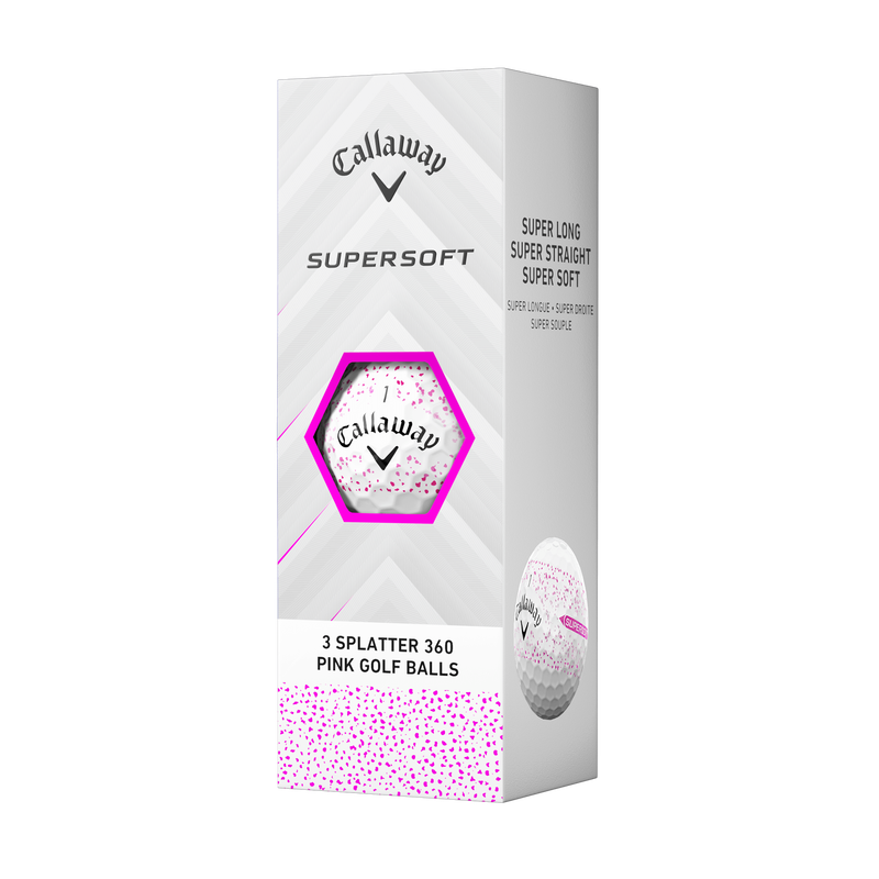 Supersoft Splatter 360 Pink Golf Balls - View 4