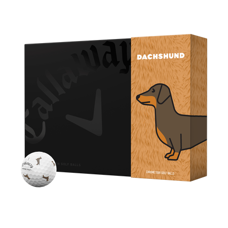 Chrome Tour Small Dogs: Dachshund Golf Balls