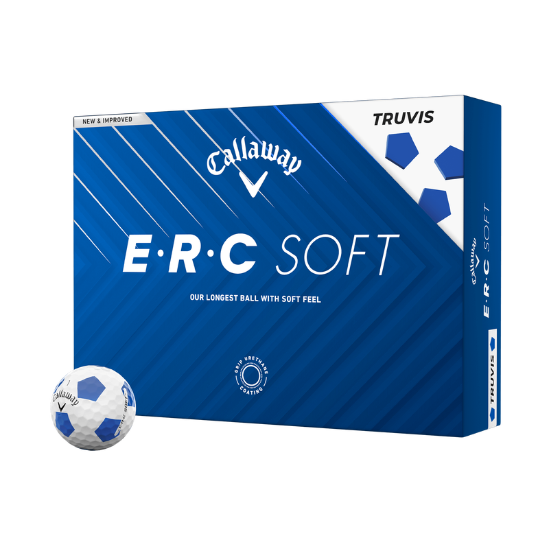 E•R•C Soft Truvis Blue Golf Balls - View 1