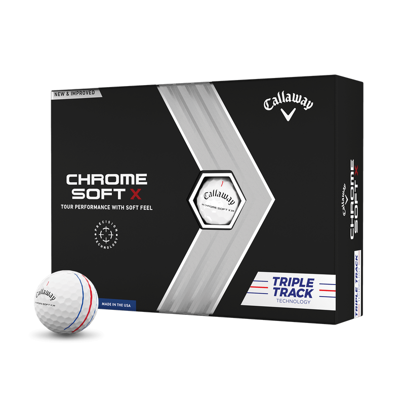 Chrome Soft X Triple Track Golf Balls - View 1