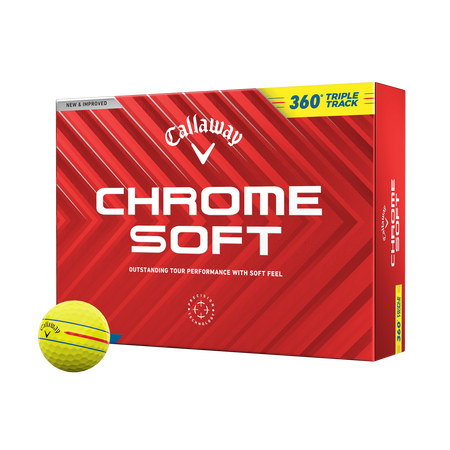 Chrome Soft 360 Triple Track Yellow Golf Balls