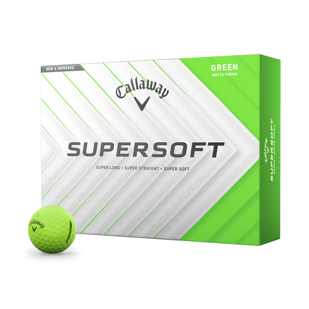 Supersoft Matte Green Golf Balls