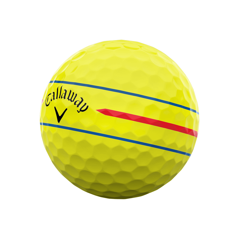 Chrome Soft 360 Triple Track Yellow Golf Balls - View 2