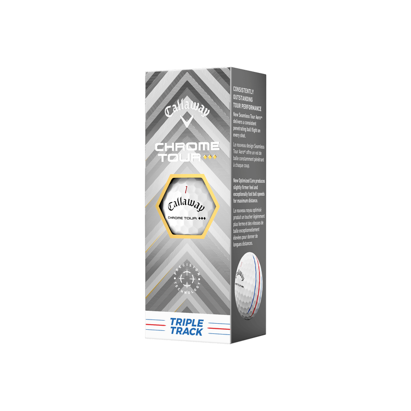 Chrome Tour Triple Diamond Triple Track Golf Balls - View 5