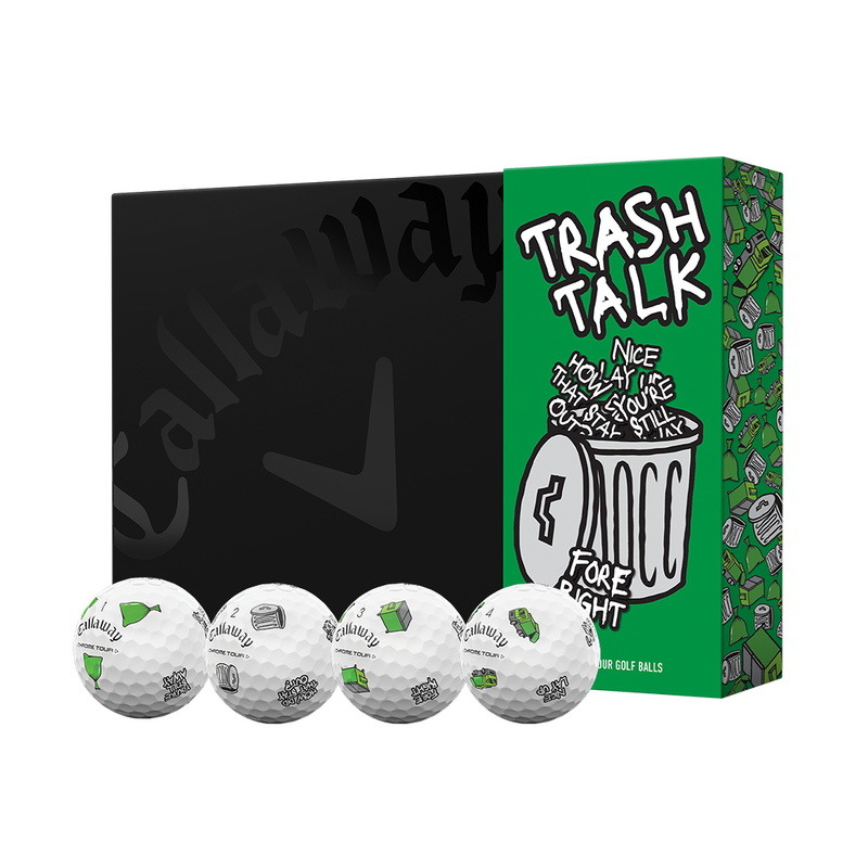 Chrome Tour Trash Talk Golf Balls - View 1