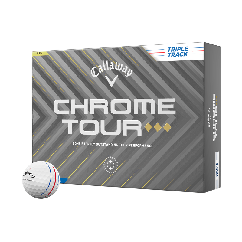 Chrome Tour Triple Diamond Triple Track Golf Balls - View 1