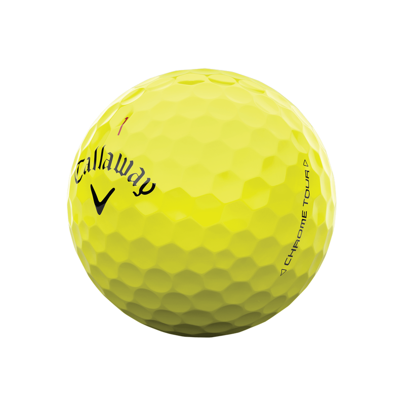 Chrome Tour Yellow Golf Balls - View 2